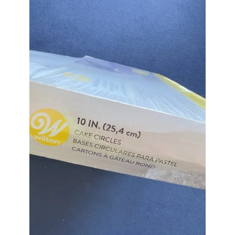 Wilton 10 in. Cake Boards Circles 12 Count Fits 8 - 9 inch Cakes White USA Made